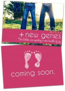 Funny Pregnancy Announcement with Jeans