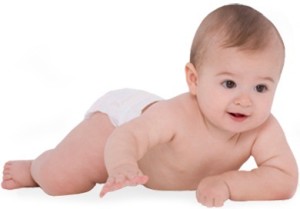 Baby on tummy