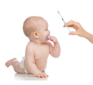 Vaccine on baby
